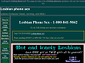 Lesbian phone sex! 1-800-841-9842 Toll Free phone sex number